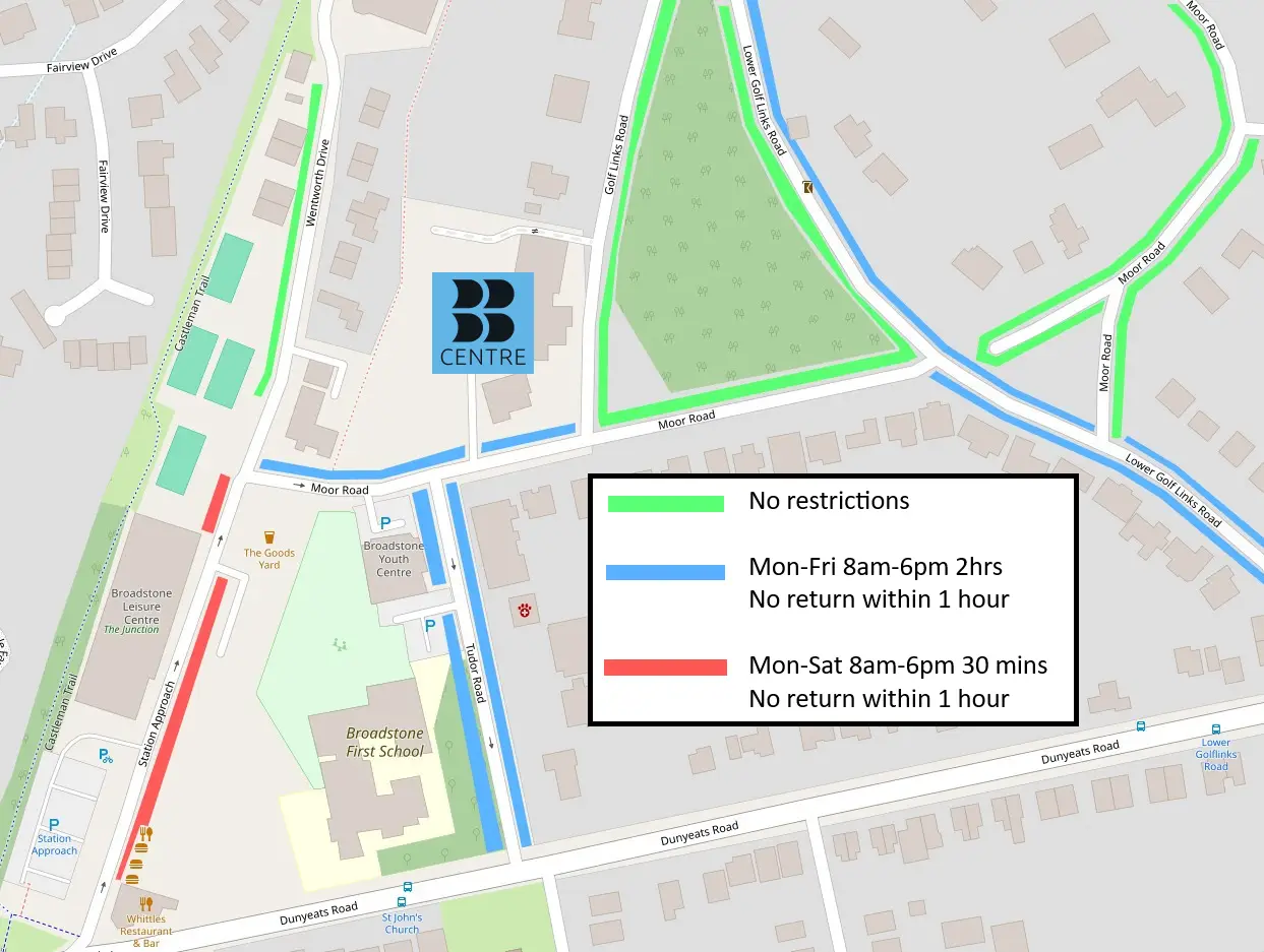 Parking nearby to Broadstone Business Centre